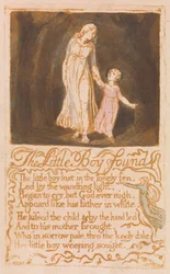 The Little Boy Found, plate 21 from Songs of Innocence